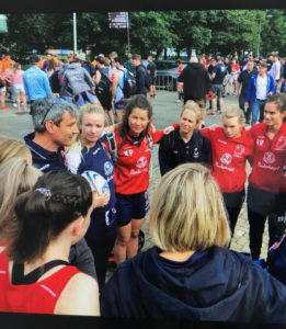 Ready to enter the stadium