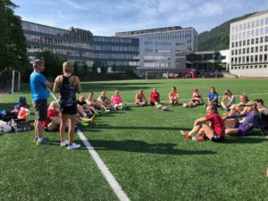 (c) Kirsten Redmond Morning chat with the squad (team+ reserves). Do reply to Kirsten's emails! (c) Kirsten Redmond Kristiansen