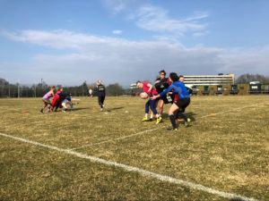 Support play in tackle situations. (c) Kirsten Redmond Kristiansen