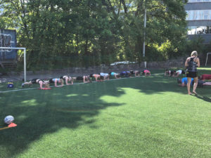 Plank contest - I was not the last one to give up!